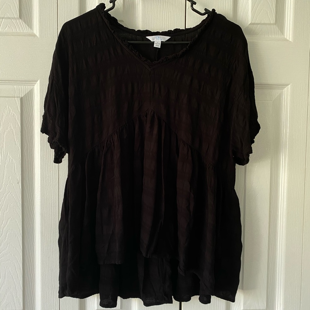 V neck flowy top